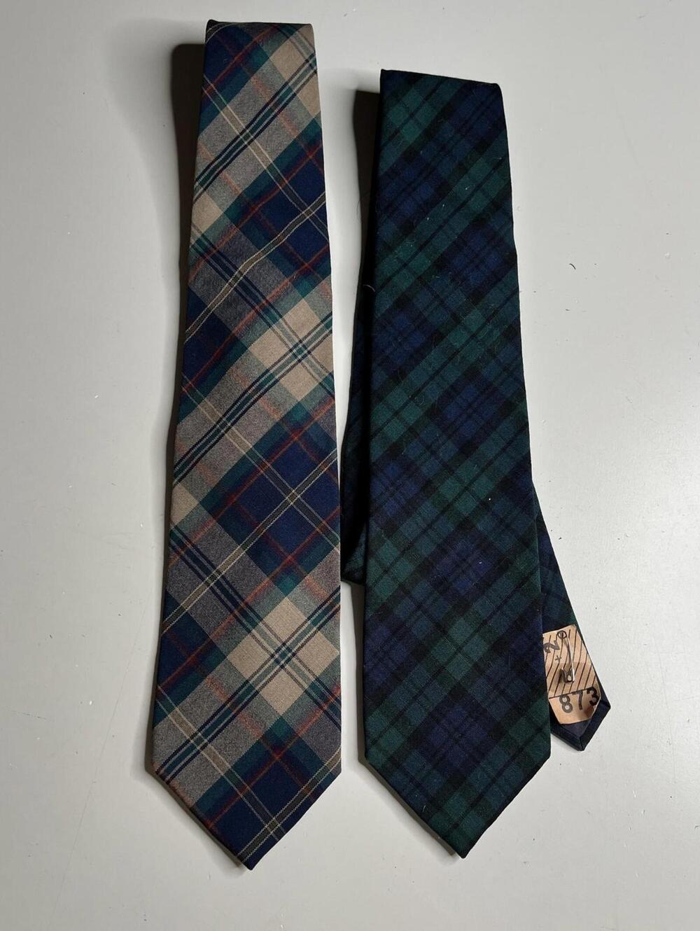 Pendleton Ties Lot 2 Mens One Size Multicolor Wool Tartan Plaid USA‎ Neckties